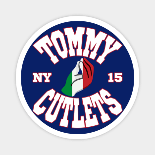 Tommy Cutlets 15 Italian Hand, Italian Flag, New York Magnet